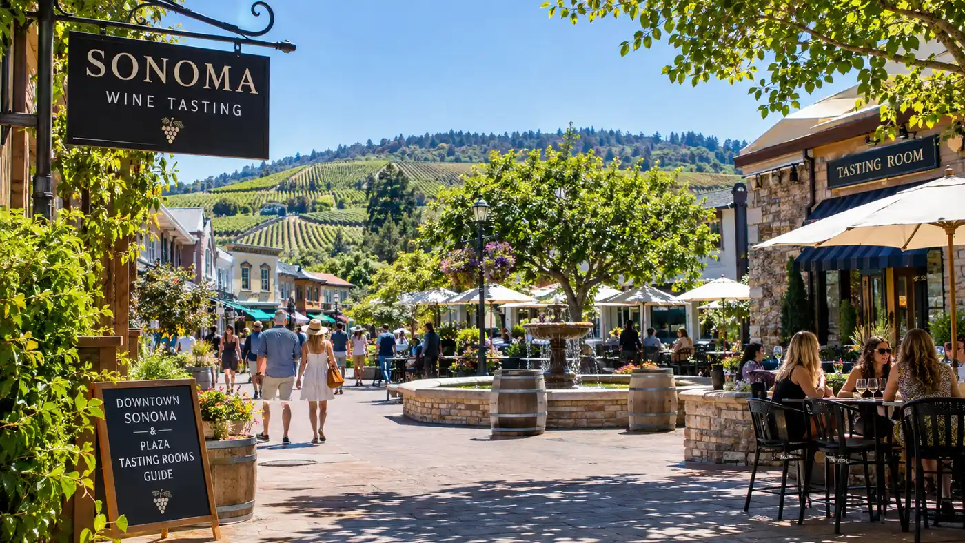 Downtown Sonoma & Plaza Tasting Rooms Guide