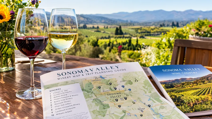 Sonoma Valley Winery Map & Trip Planning Guide